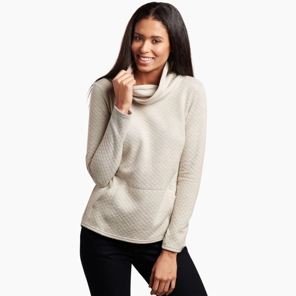 KÜHL Athena Cowl Neck Pullover Sweater – Light Gray – Women’s 1X